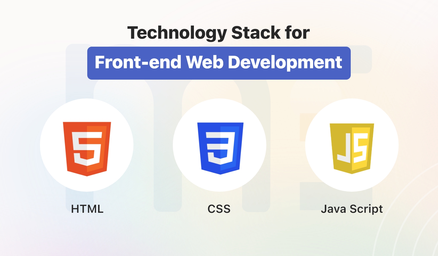 fron end technology stack for web application development