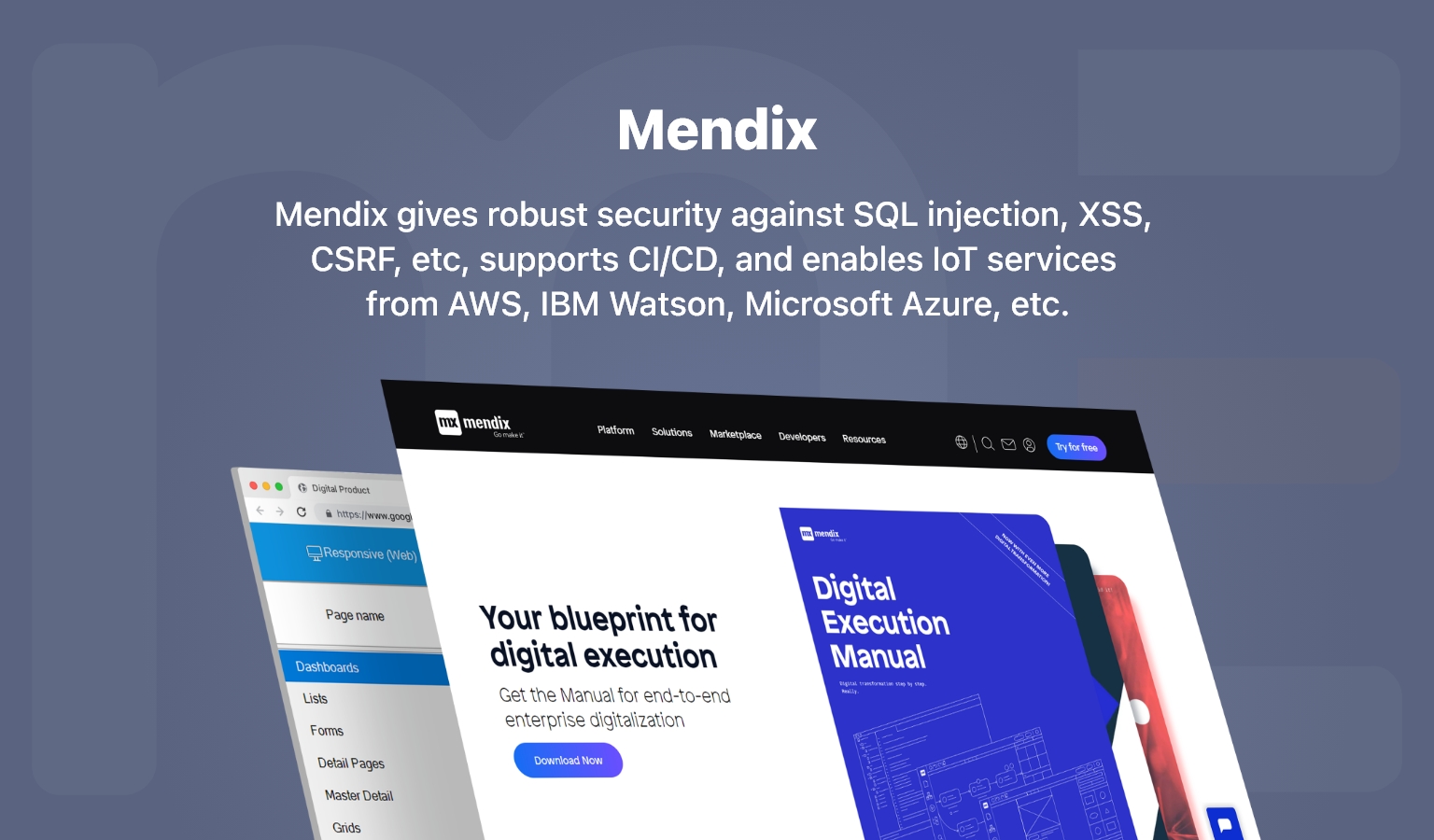 Mendix low code mobile app development
