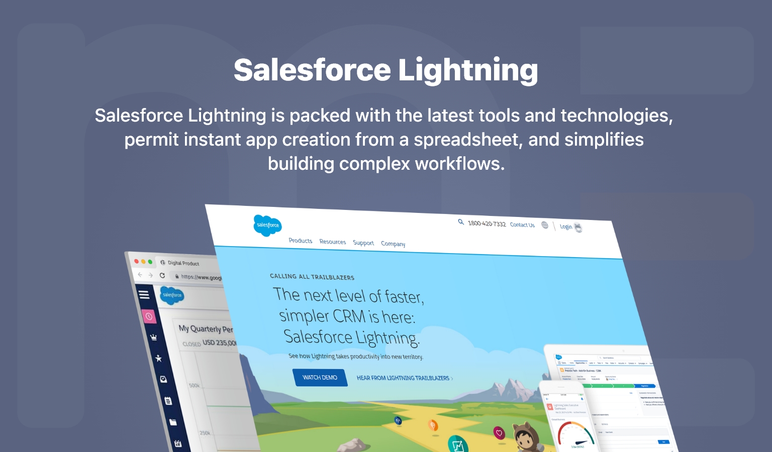 Salesforce Lightning low code mobile app development