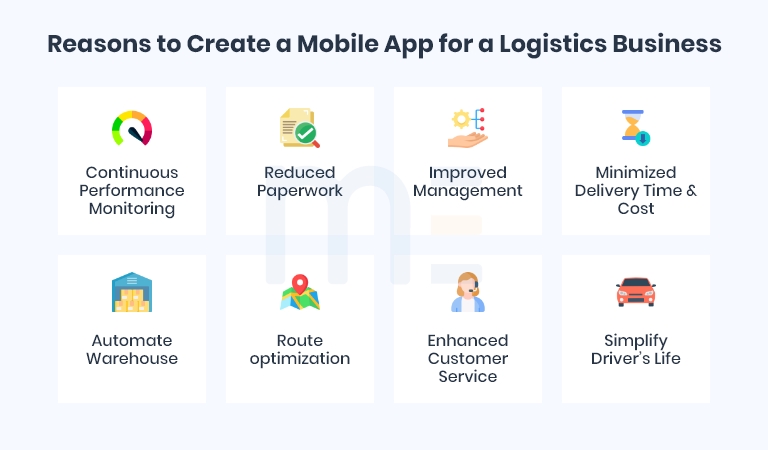 reasons for transport and logistics app development