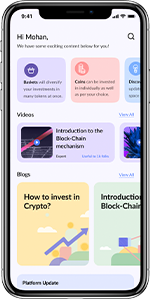 Flippy Finance Crypto Investment Mobile Application screens